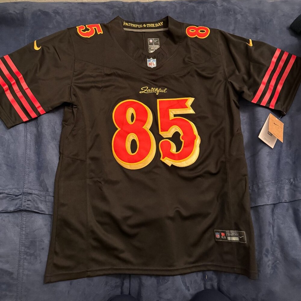 San Francisco 49ers George Kittle #85 Jersey – Black – Size L